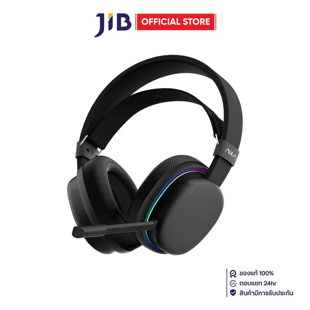 WIRELESS HEADSET (หูฟังไร้สาย) AULA G7 - BLACK