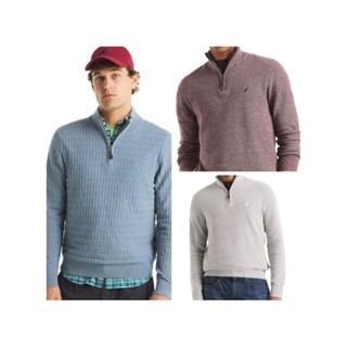 เสื้อสเวตเตอร์ แขนยาว คอซิป งานแบรนด์ มือ1