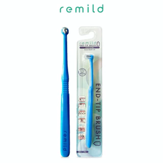 ใหม่ 🦷 แปรงพุ่มเดียว Remild end-tip brush เอ็นด์ทิป สำหรับฟันคุด จัดฟัน ครอบฟัน รากเทียม ขนแปรงไนลอน แปรงกระจุก