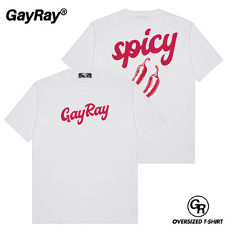GayRay ⎰Spicy สไปซี่⎱  เสื้อยืดโอเวอร์ไซส์ Cotton 100% นุ่่ม…