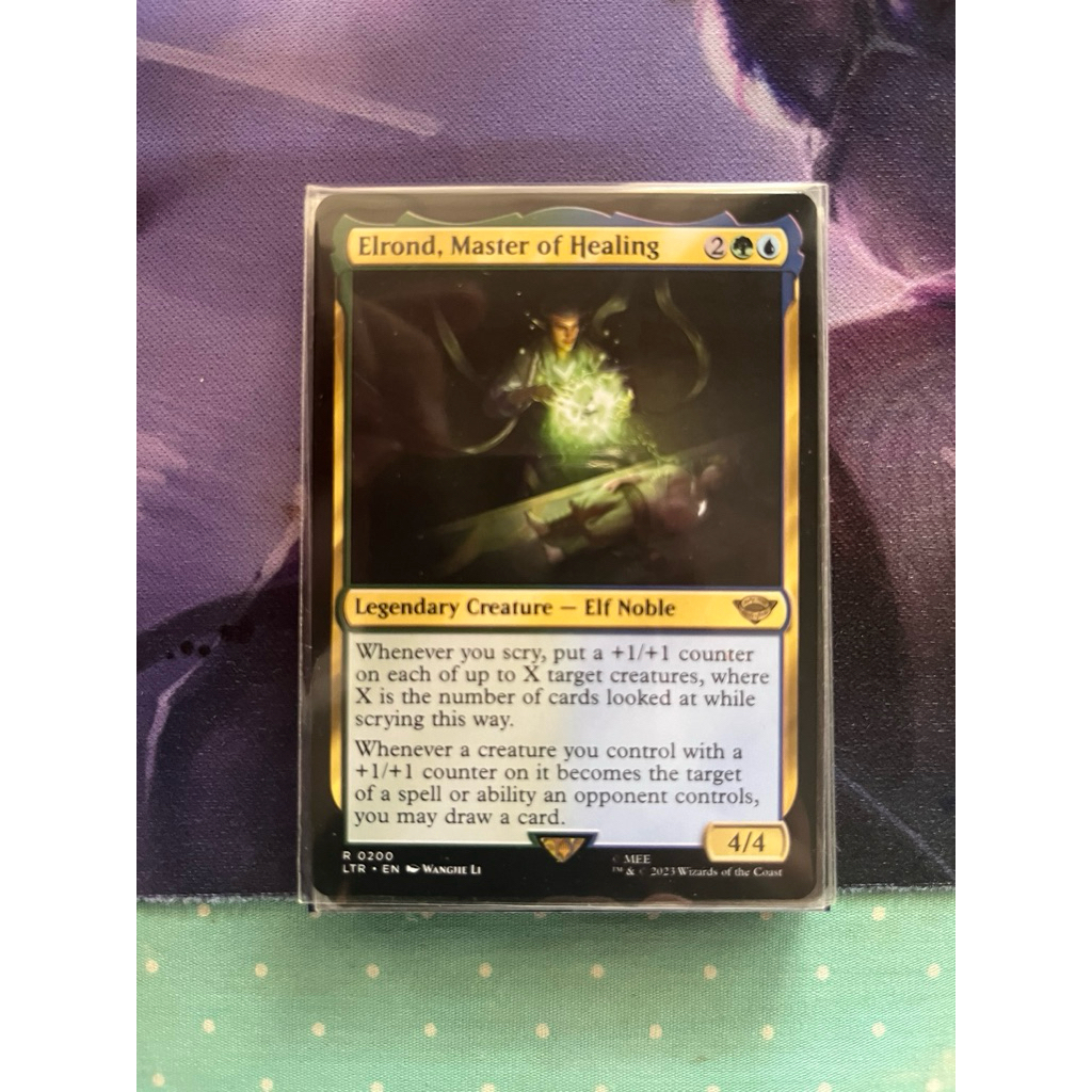 การ์ด MTG Elrond, Master of Healing Multi Magic the Gathering EDH รุ่น LTR สภาพ Ex-Nm