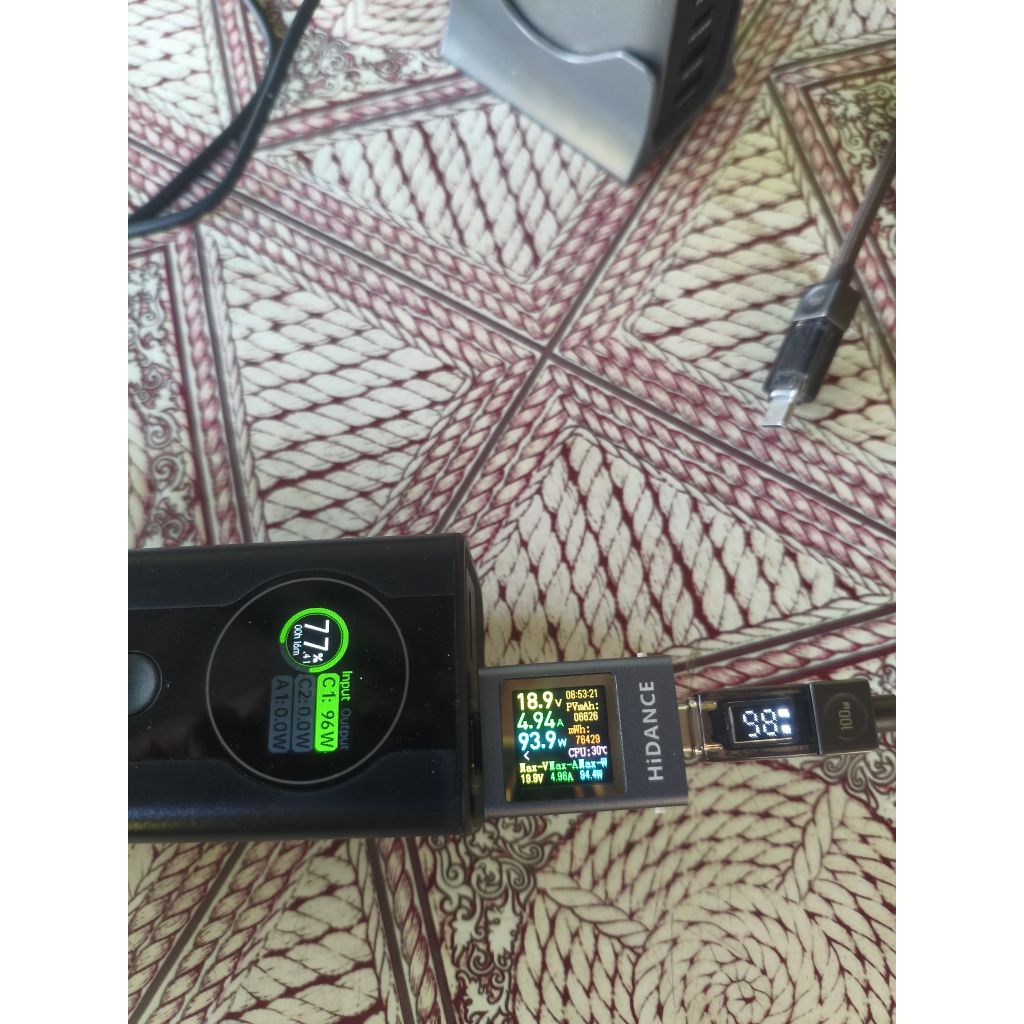 สายชาร์จ 240W  ESSAGER Type-C To Type-C มือสอง