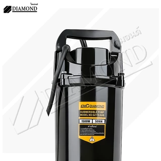 Diamond ปั๊มน้ำดูดโคลน ไดโว่ดูดโคลน 2 นิ้ว ปั้มแช่ดูดโคลน 1500W สายไฟ 10 เมตร ปั๊มแช่ไฟฟ้า มอเตอร์ทองแดงแท้100%