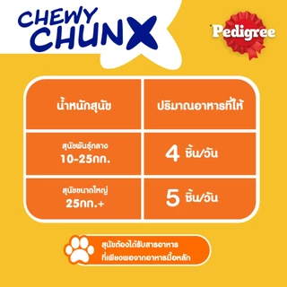 PEDIGREE เดนต้าสติก ชิววี ชังค์ ขนมสุนัขโต รสไก่รมควัน 68 ก.