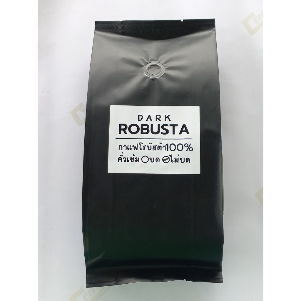 กาแฟคั่วเข้ม กาแฟโรบัสต้า 100% 500 กรัม