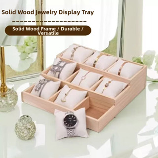 จานนาฬิกา 3 ชั้น 9 ช่อง พาเลทไม้เนื้อแข็งสามชั้น กล่องนาฬิกา…