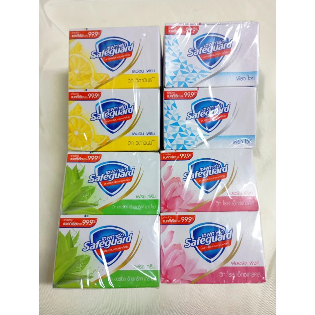 ***พร้อมส่ง*** สบู่ก้อน เซฟการ์ด แอนตี้แบคทีเรีย ขนาด48-58กรัม แพ็ค 4 ก้อน ปริมาณ 48-58 กรัม มี 4 สูต