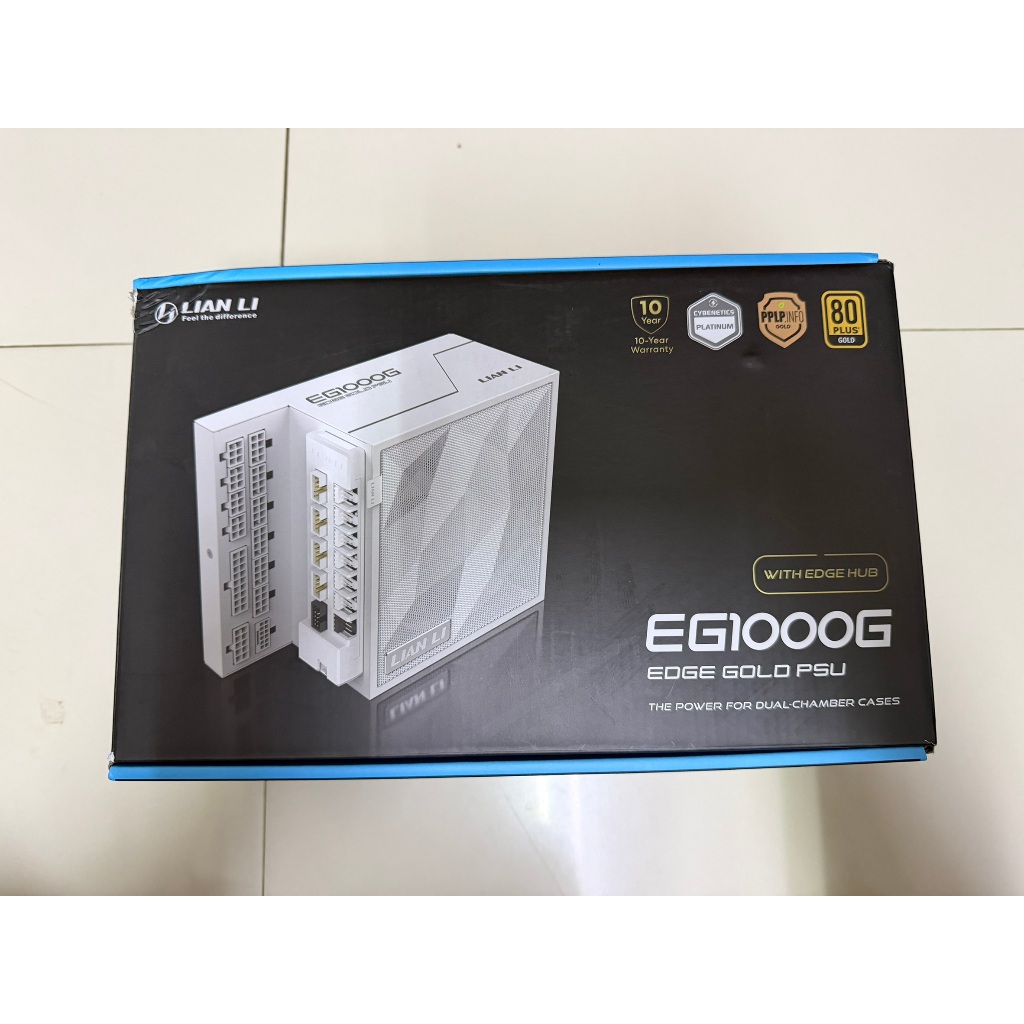 POWER SUPPLY LIAN LI EDGE GOLD 1000 - 1000W 80 PLUS GOLD WHITE ATX (EG1000G) เพาเวอร์ มือสอง ครบกล่อ