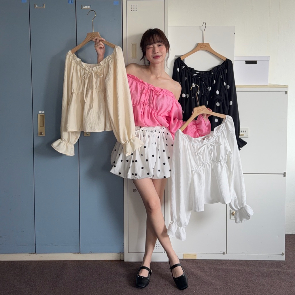 Kimmame - เสื้อ รุ่น MTCH Blouse 2 สี