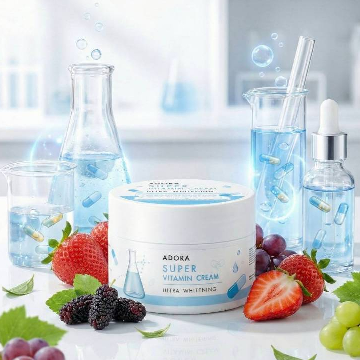 Adora ครีมเผือกฝ้า แก้ติดเหลือง ขาวซีดในหนึ่งคืน (สูตรแรง)