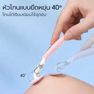 Oni งกําจัดขนที่โกนหนวดเครื่องถอนขน เครื่องโกนหนวด เครื่องเล็มขนโกนหนวดที่กําจัดขน 4 Blades Razor Set ( 2 Refills）