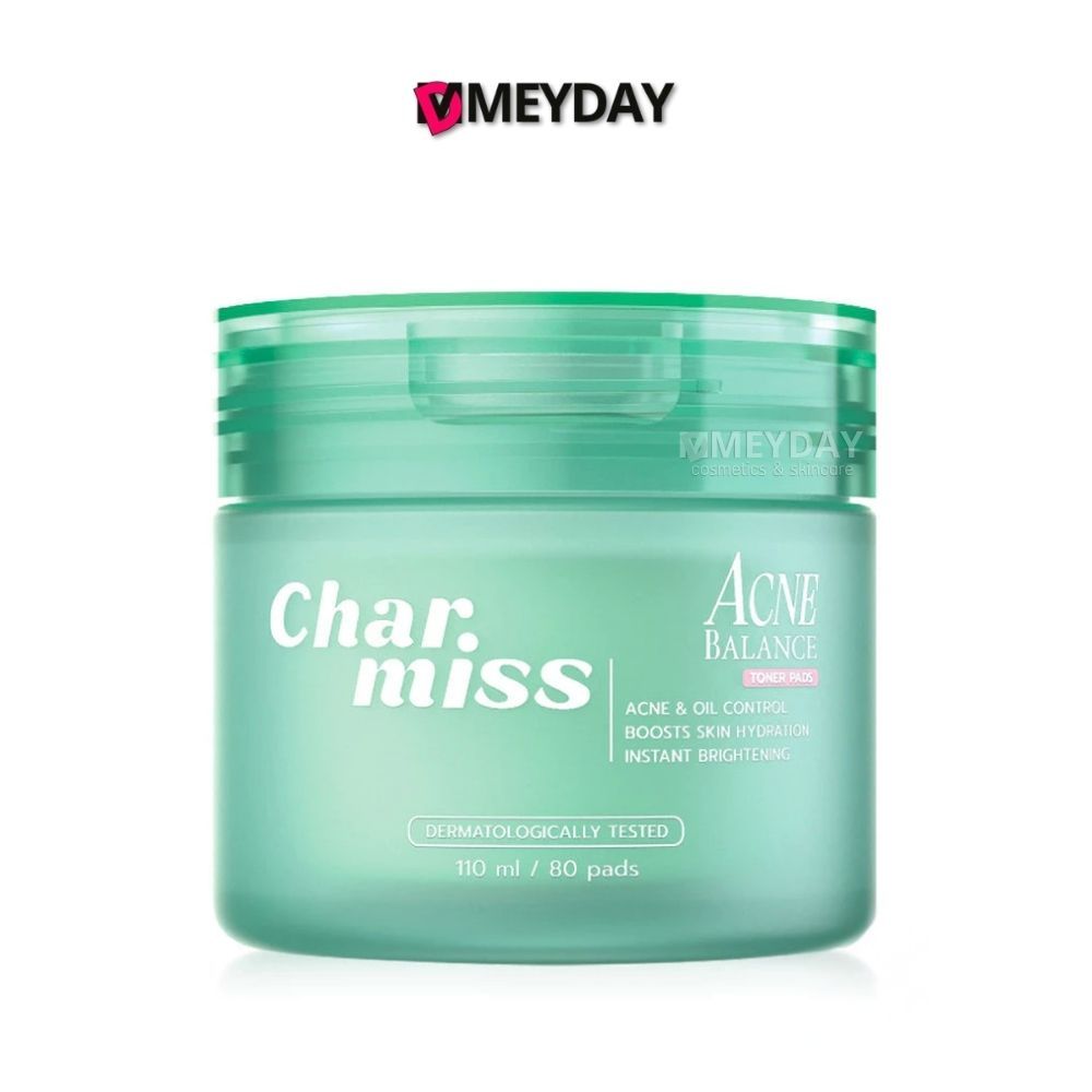 Charmiss Acne Balance Toner Pads โทนเนอร์แพดส์ชาร์มิส 80 แผ่น