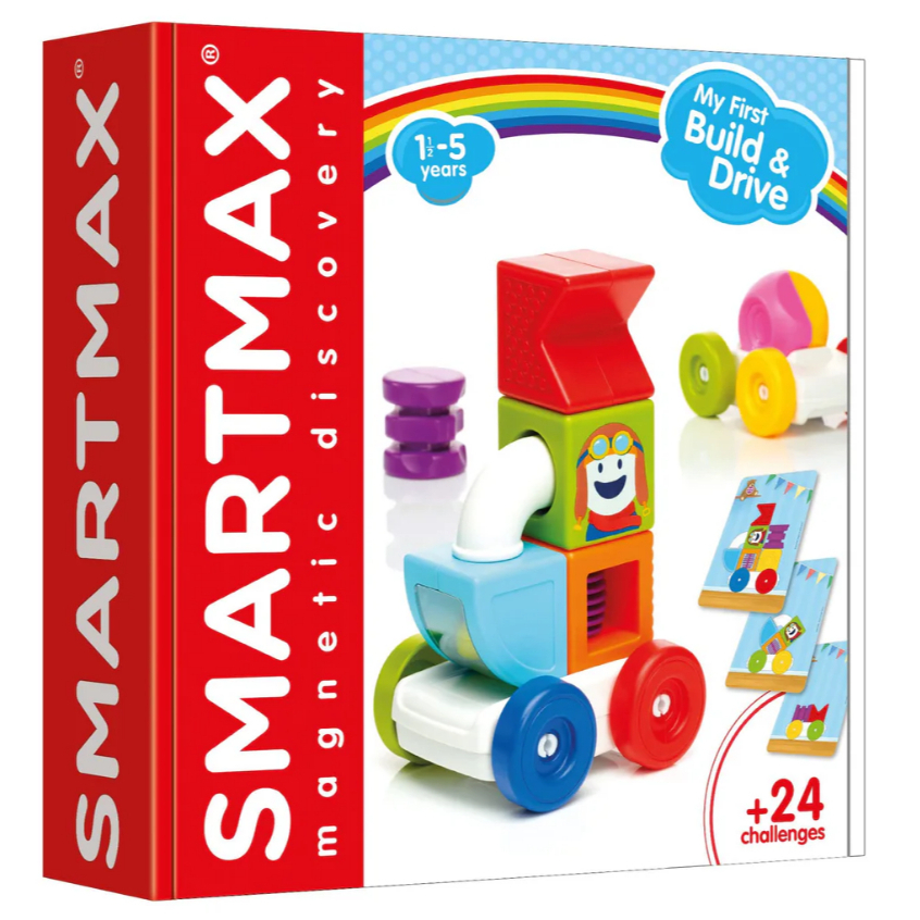 SMART MAX, My First Build & Drive ของเล่นเสริม STEM ตัวต่อแม่เหล็ก สำหรับเด็ก 1 ปี+ ลิขสิทธิ์แท้