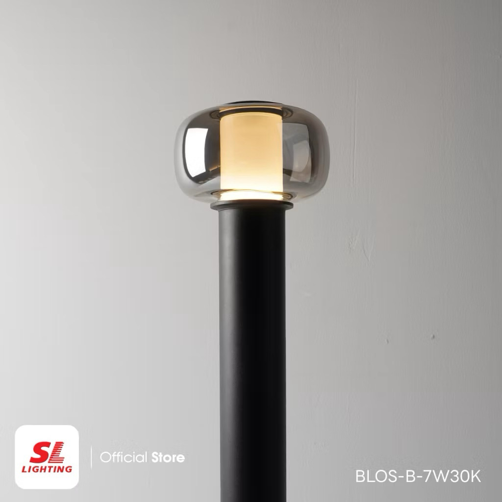 SL Lighting โคมไฟสนาม LED 7W 3000K สูง 60cm รุ่น BLOS-B-7W30K