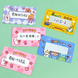 ชุด20ใบส่ บัตรขูด บัตรเสี่ยงโชค ลายการ์ตูนน่ารัก เกมขูดปาร์ตี้เขียนด้วยลายมือ บัตรขูดของขวัญ