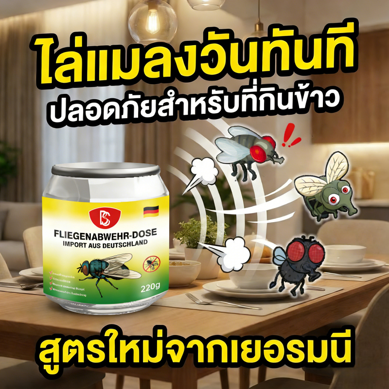 🪰ไล่แมลงวัน 24 ชั่วโมง🪰NANA ไล่แมลงวัน ไล่แมลงหวี่ กำจัดแมลงวัน 220g สูตรใหม่ล่าสุดจากเยอรมนี ขนาดเล็กและพกพา
