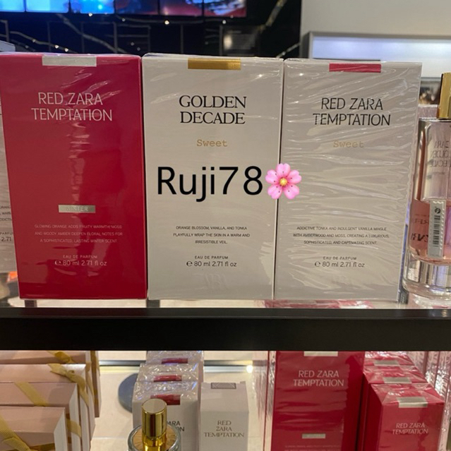 มาแล้วๆ กลิ่นที่สาวๆถาม Zara Red Temptation/ Rose Gourmand/Amber Fusion/ Golden Decade 80 ml