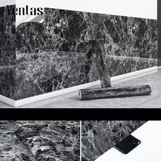 Ventas สติ๊กเกอร์ลายหินอ่อน กันน้ำมัน วอลเปเปอร์ วอลสติ๊กเกอ…