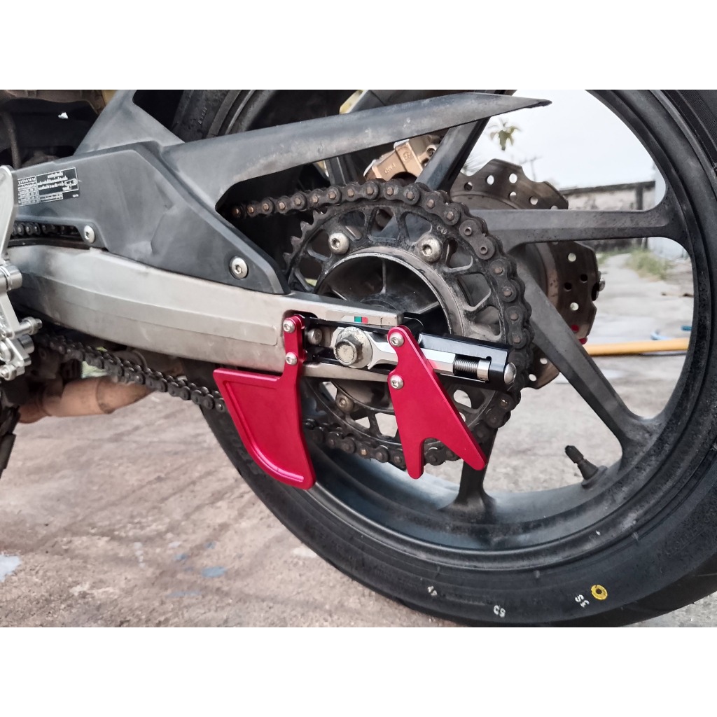 ที่ตั้งโซ่HONDA CBR250RRพร้อมการ์โซ่และปีกแสตนด์ แทน สปูนCBR250RR WM RACING