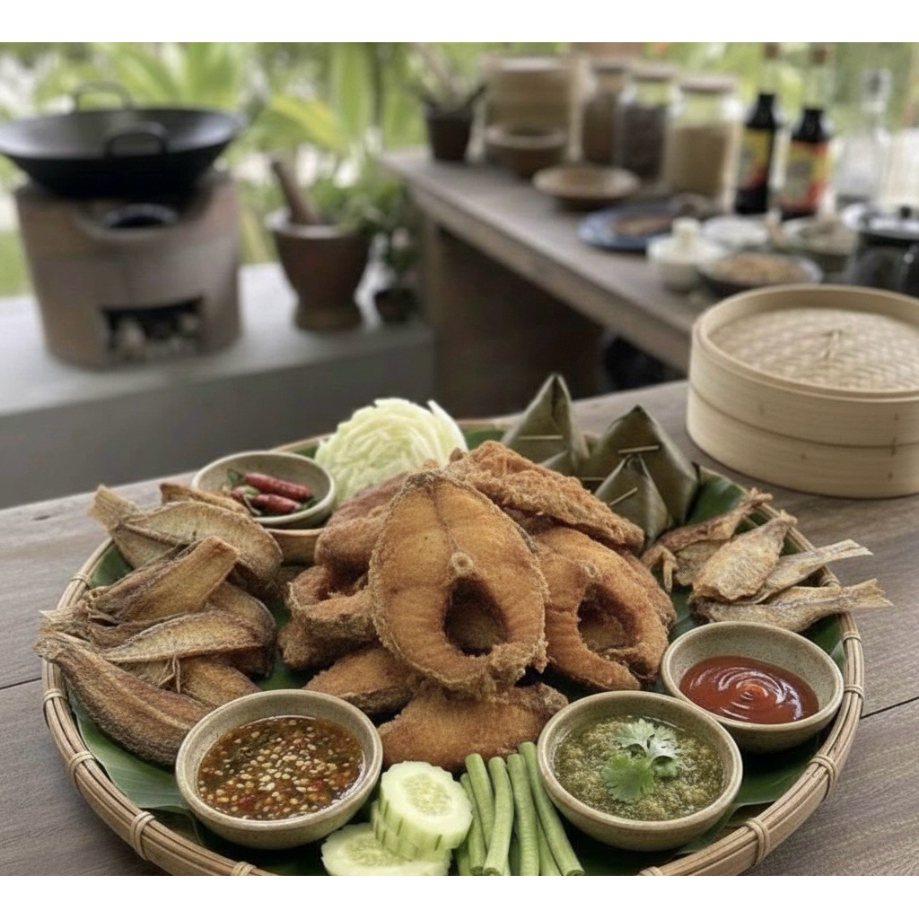 SET 3สหาย – ปลาดุกแดดเดียว 500g • ปลานิลแดดเดียว 500g • ปลาส้มสวาย500g นัวกำลังดี ไม่คาว ไม่เค็ม ทำสด สะอาด