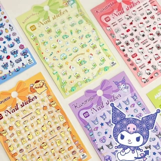 พร้อมส่งจากไทย!!! สติกเกอร์ติดเล็บ สติกเกอร์ลายนูน สติกเกอร์ 5D ลายSanrio Disney สติกเกอร์ตกแต่ง ติดสมุดสิ่งของน่ารัก