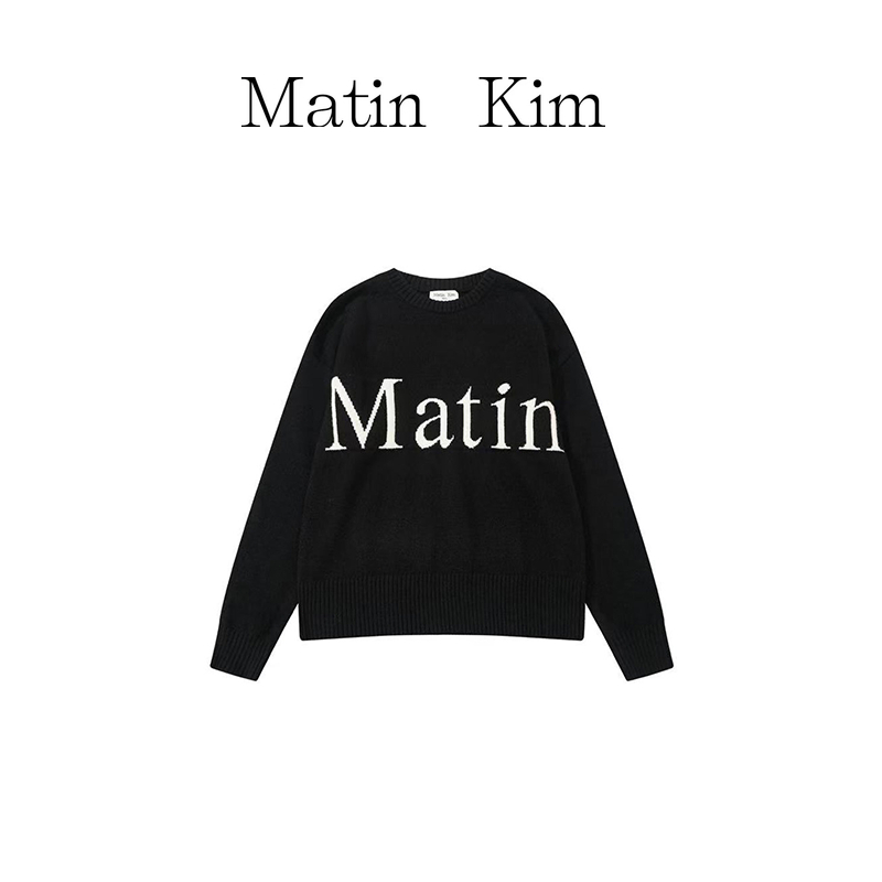 【Matin Kim】 Crew Neck Pullover Sweater เสื้อสเวตเตอร์คอกลม