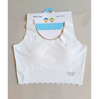 เสื้อชั้นในเด็กตัวยาวผ้าวาโก้ ทรงครอป ผ้านิ่มมากๆ ฟองน้ำอัดต…