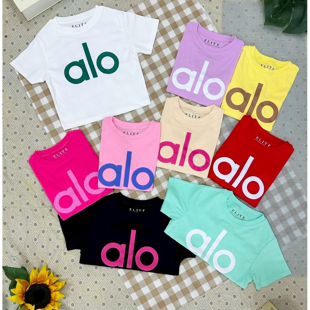 ครอปสั้นลาย keep smile ป้ายคอ Elite