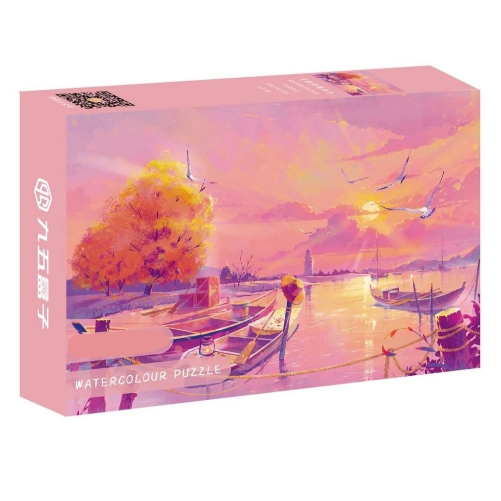 Jigsaw Villa 95BOX TOY - Time Wharf จิ๊กซอว์นำเข้า ผิวด้านหน้าให้สัมผัสเหมือนกำมะหยี่ มีสินค้าพร้อมส