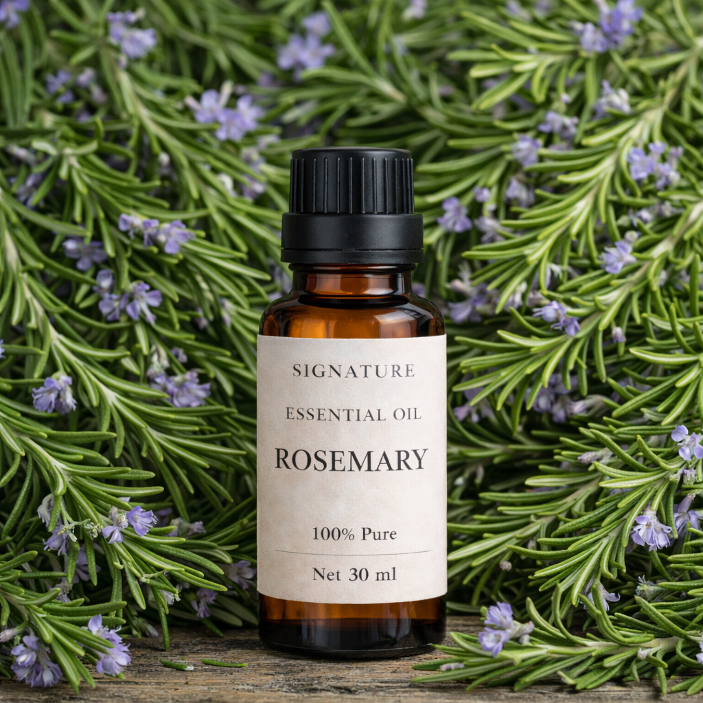 Signature Rosemary Essential Oil 30ml | น้ำมันหอมระเหยโรสแมรี่ กลิ่นสมุนไพรสดชื่น บำรุงสมอง ส่งฟรี