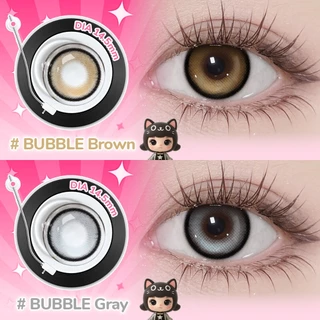 UYAAI คอนแทคเลนส์ น้ำตาล สัมผัสด้วยสีธรรมชาติ ปริมาณน้ำ 42 % 14.2 มม. สามารถใช้สำหรับ แต่งหน้าตา รายเดือน