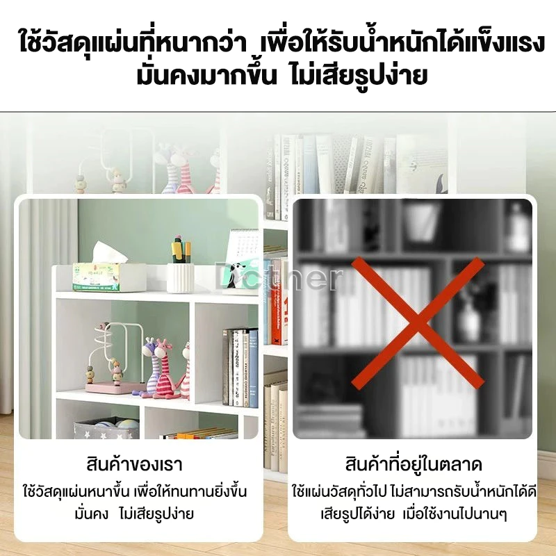 GYG ชั้นวางหนังสือ สไตล์มินิมอล ชั้นวางของเล่น thumbnail 3