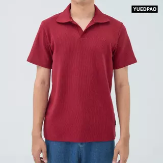 Yuedpao Polo Waffle 2026 ผ้าหนาทรงสวย ยับยากรีดง่าย เสื้อยืดเปล่า เสื้อโปโล 8 สี