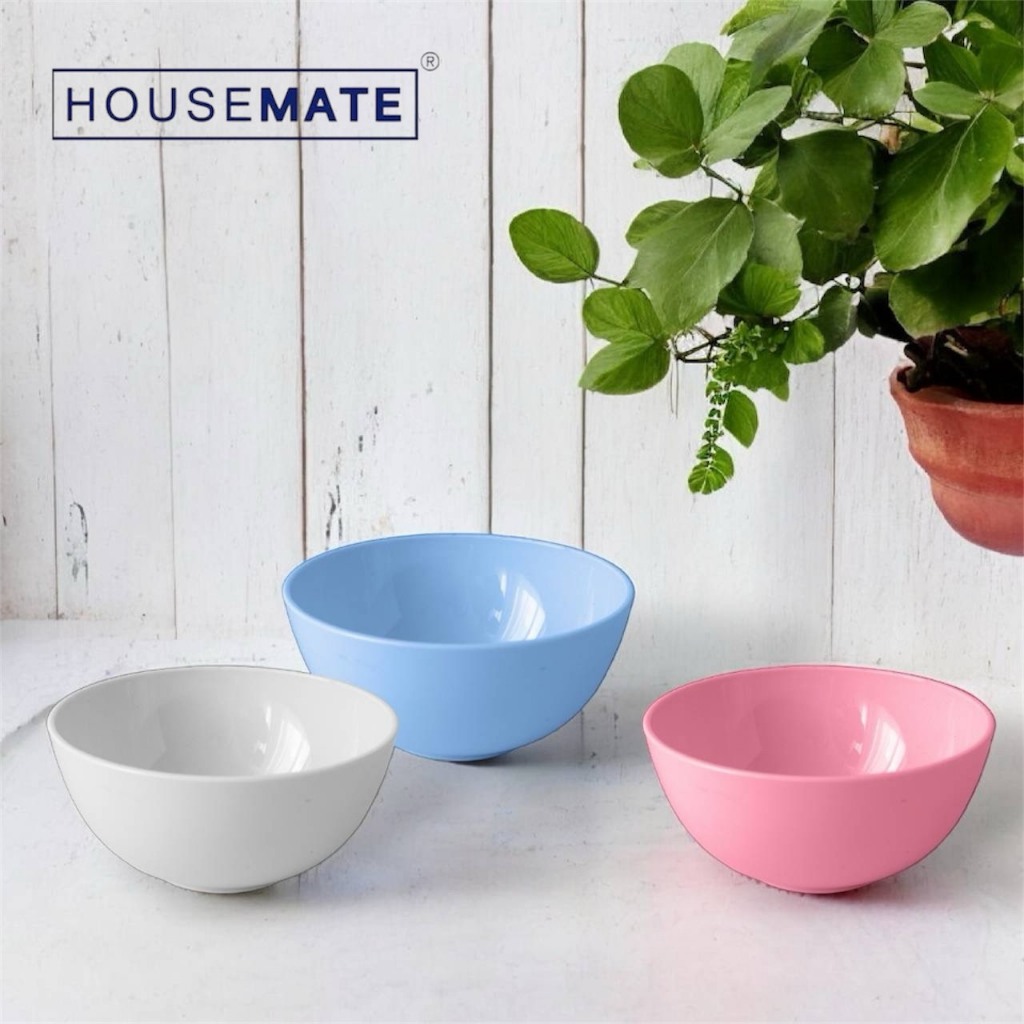 HM-601 ชาม พลาสติก PET ขนาด 4.5 นิ้ว มี 3สีให้เลือก ( พร้อมส่ง )