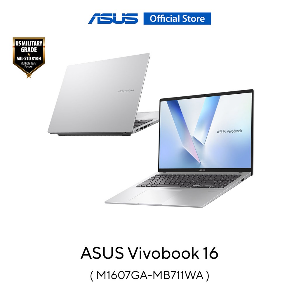 ASUS Vivobook 16 (M1607GA-MB711WA) 16" WUXGA (1920x1200), AMD Ryzen AI 7 445, 16GB, 512GB SSD, W11