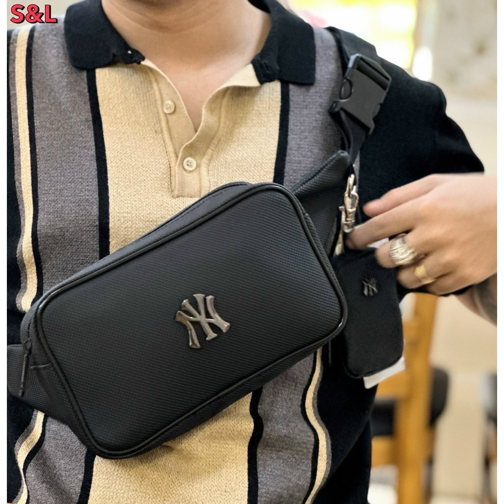 พร้อมส่ง กระเป๋า MLB กระเป๋าNY กระเป๋าคาดอก กระเป๋าผู้ชาย ใส่ได้2แบบ คาดอก คาดเอว