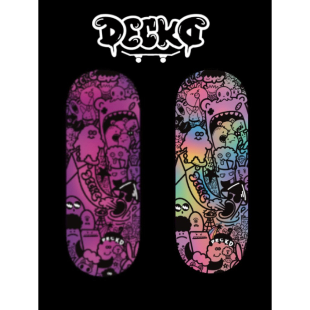 DECKD Fingerboard แผ่นฟิงเกอร์บอร์ด(แถมฟรีกริปเทป) ลายLimited มี2ขนาด32และ34mm