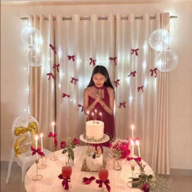 ร้านไทย มีส่งด่วน (1แพค10ชิ้น)โบว์หางยาว สำเร็จรูป ตกแต่งงานDIY เทศกาลวาเลนไทน์ - รูปที่ 4