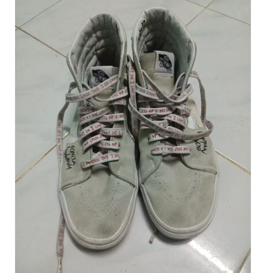 Vans SK8 งานคอลแลปกับนักร้อง งานปักข้างหลังสวย ไซส์42.5