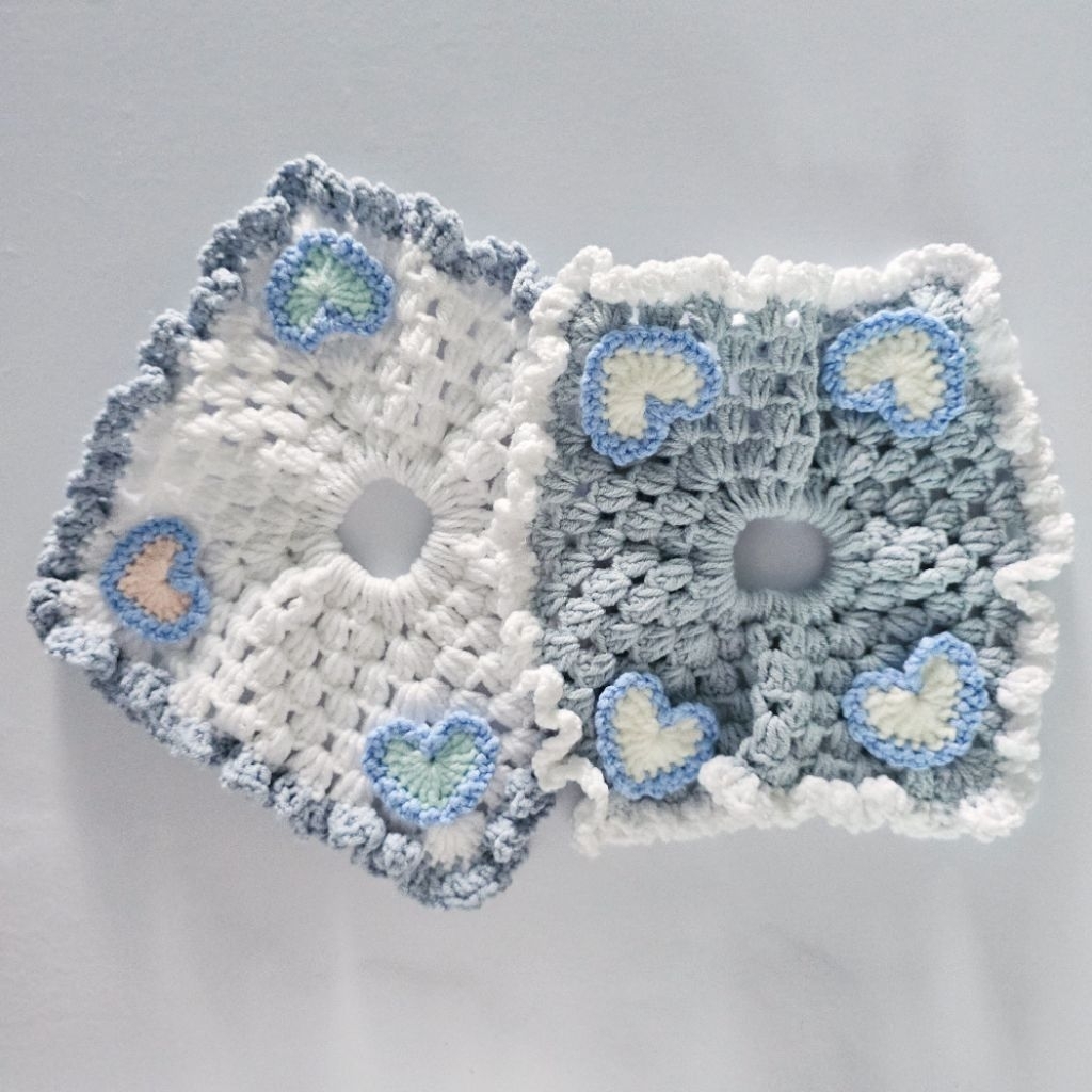 Scrunchies ยางมัดผม ยางรัดผม ไหมพรม : Cloudy