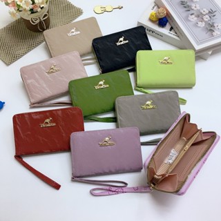 M65#กระเป๋าสตางค์ใบกลางมีช่องใส่บัตร4ช่อง 📌วัสดุหนังPU รุ่นใ…