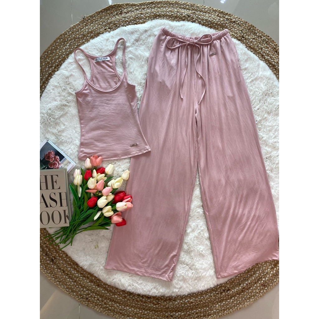 ชุดเซ็ท2ชิ้นกางเกงผ้าเรย่อนเกรดAผ้าหนาใส่ยางยืดมีเชือกปรับขนาดตามเอวได้เสื้อตัวจิ๋วอก32-38เอว27-32สะโพก36-42กก.ยาว100ซม. - รูปที่ 6