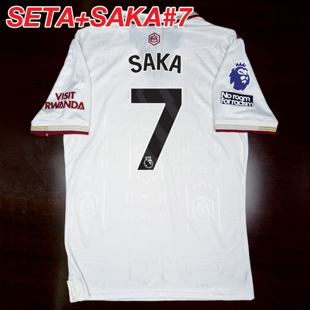 เสื้อฟุตบอลเกรดเพลเยอร์ ทีม oาs์lซน่oa สีขาว ปี25-26 อาร์มพรีเมียร์,ยูฟ่า/ชื่อเบอร์นักเตะในทีม/ไซส์เอเชีย S-2XL #PY0071 - รูปที่ 2