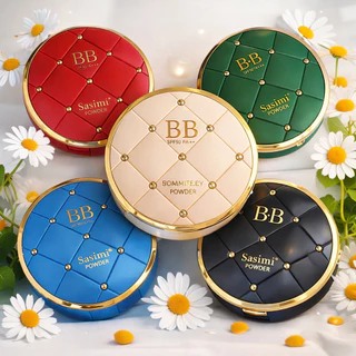 Sasimi BB Powder แป้งพัฟ 2 ชั้น ปกป้องกันแดด กันน้ำ แป้งผสมรองพื้น SPF 50 PA++ เนียนบางเบา ปกปิด
