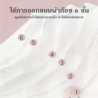 ผ้าเช็ดหน้าเด็ก 5 ผืน ผ้าเช็ดหน้าสาลู แบบหนา 25*25ซม. ลายน่ารัก ผ้านุ่ม ซับน้ำดี ไม่ระคายเคืองผิว