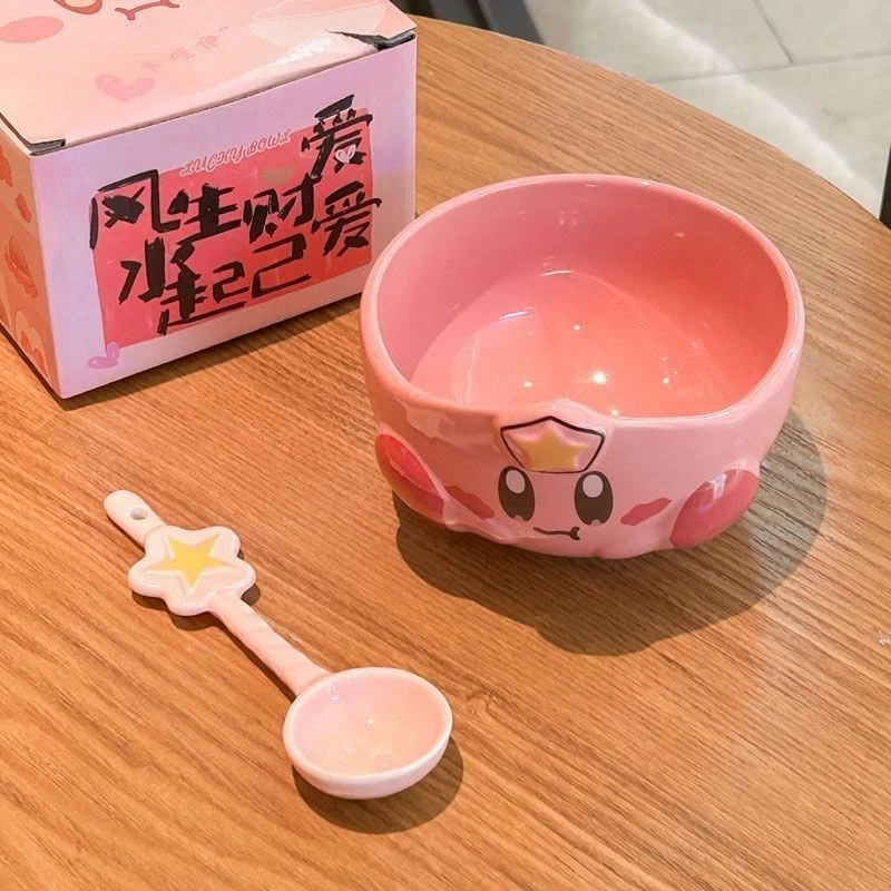 เซรามิคชามข้าวแห้ง Matcha bowl การ์ตูนบนโต๊ะอาหารมูลค่าสูงสําหรับแฟนแฟน - รูปที่ 2