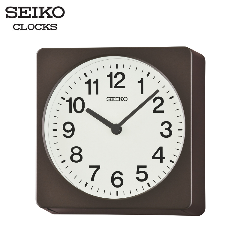 SEIKO CLOCKS นาฬิกาแขวน รุ่น QXA860B ขนาด 7.6 นิ้ว เดินสเต็ป สีน้ำตาล