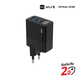 WISE ADAPTER หัวชาร์จเร็ว 65W จอ LED หัวชาร์จ 3 พอร์ต USB-A …