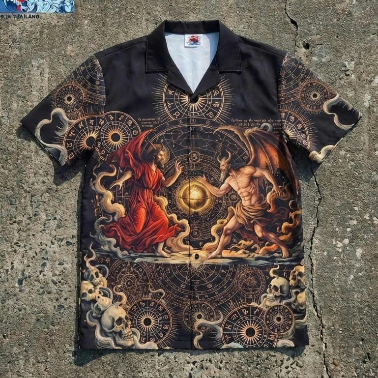 เสื้อฮาวายลาย The Demon : ตัวแทนแห่งพลัง ความหลงใหล และอำนาจ