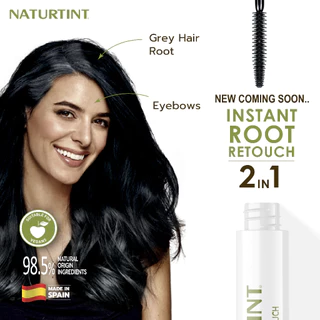 Naturtint Instant Root Retouch (Black) มาสคาร่า ปิดผมขาว เติมโคนผม (ดำ) ธรรมชาติ ออแกนิค ปิดผมขาวเร่งด่วน ปริมาณ 10 ml